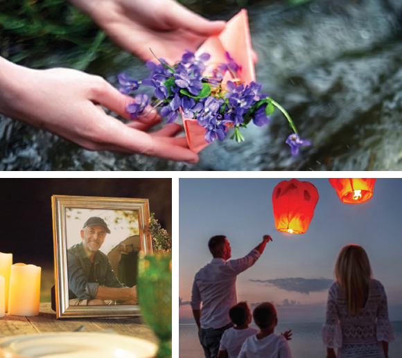 cremation remembrance collage